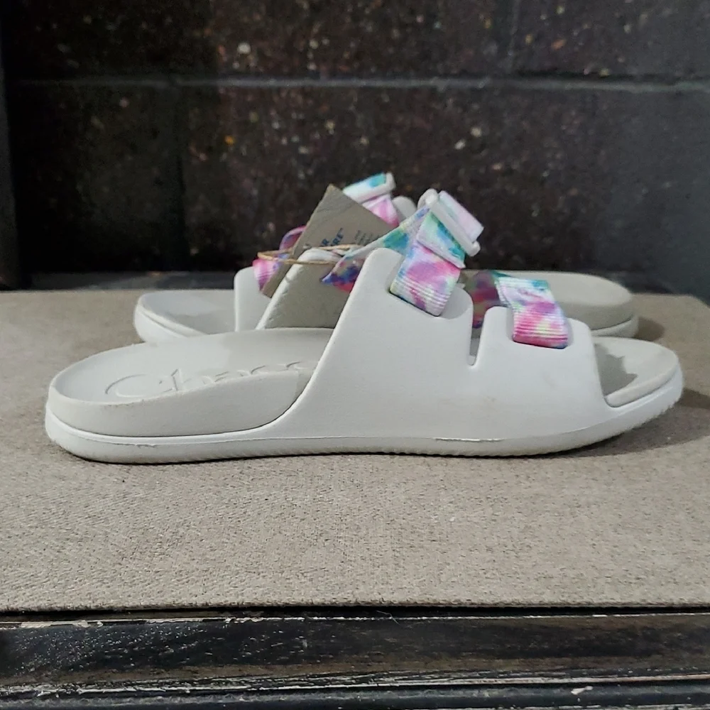 Chaco Kids Sandals with Multicolor Straps Blue Pink Yellow Purple